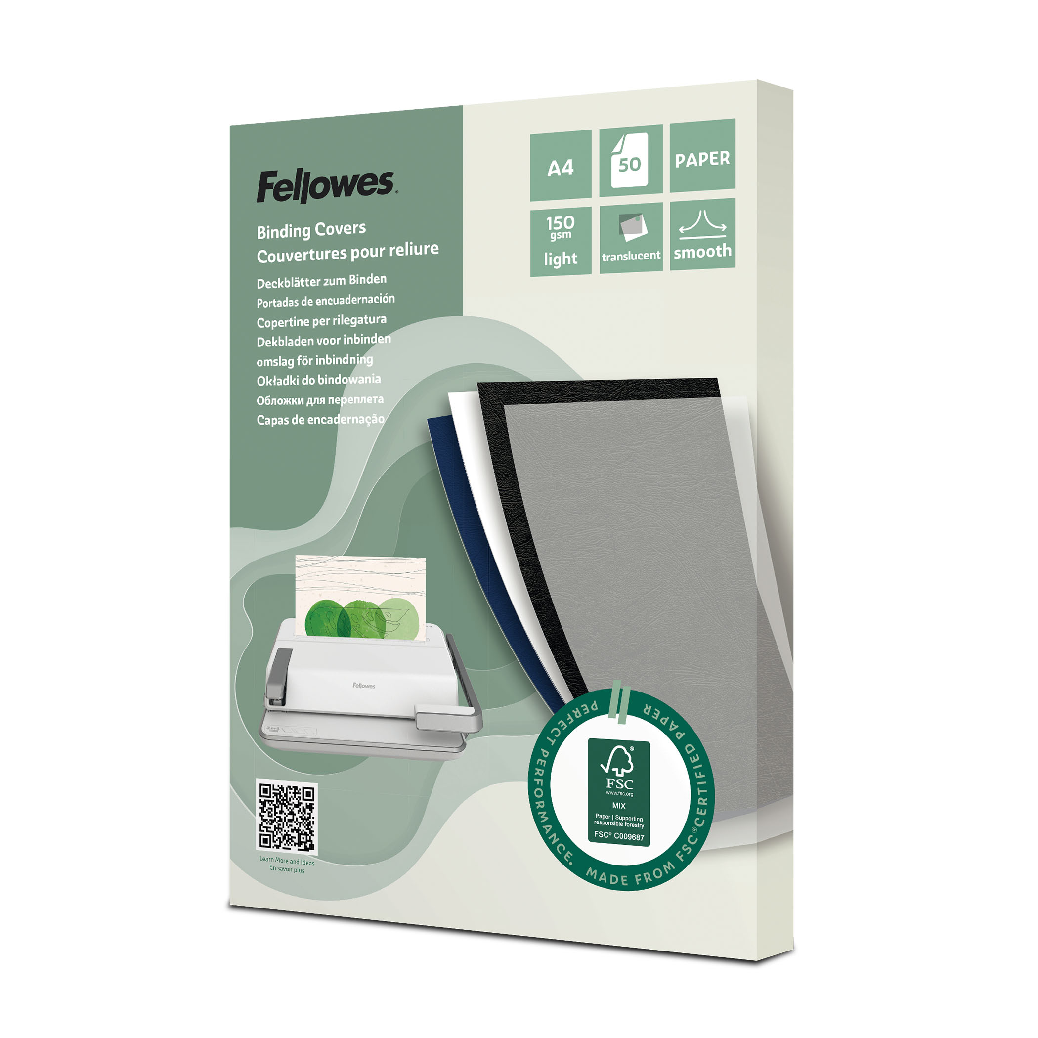 Fellowes Dekbladen A4 Semi-transparant Papier 50 stuks