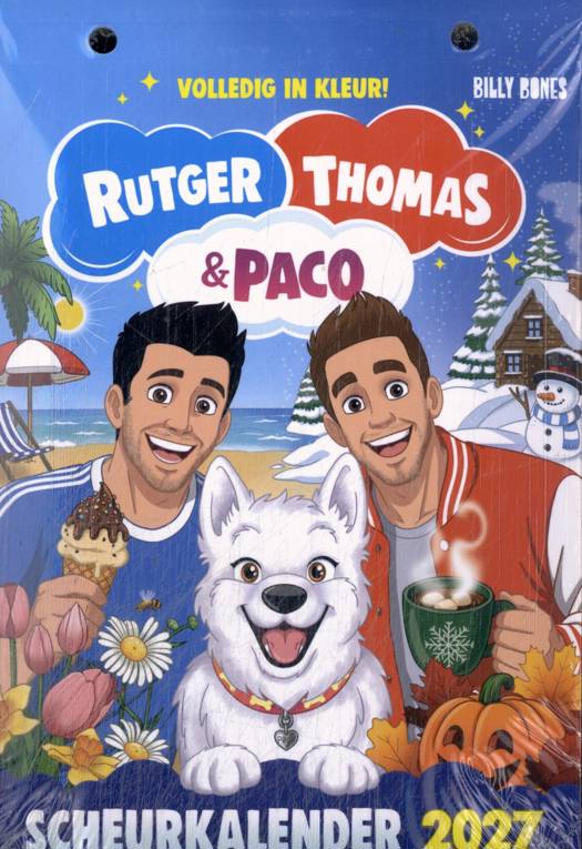 Scheurkalender 2027 - Rutger, Thomas & Paco