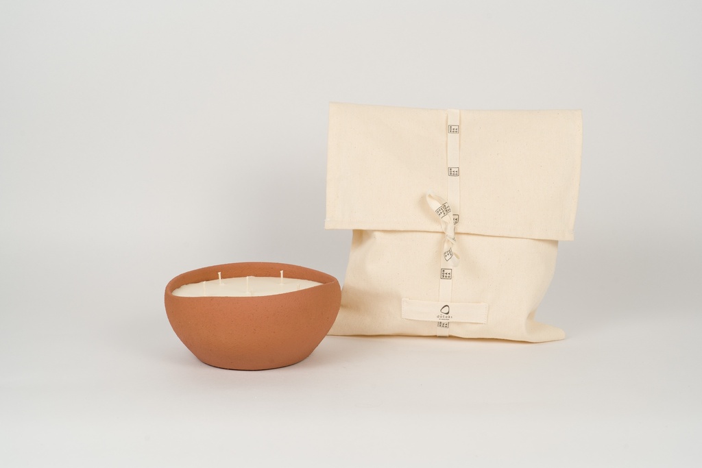 Mon Dada Geurkaars Doteki Sienna S - Down To Earth - 18x8 cm - Keramiek - 6 Lonten