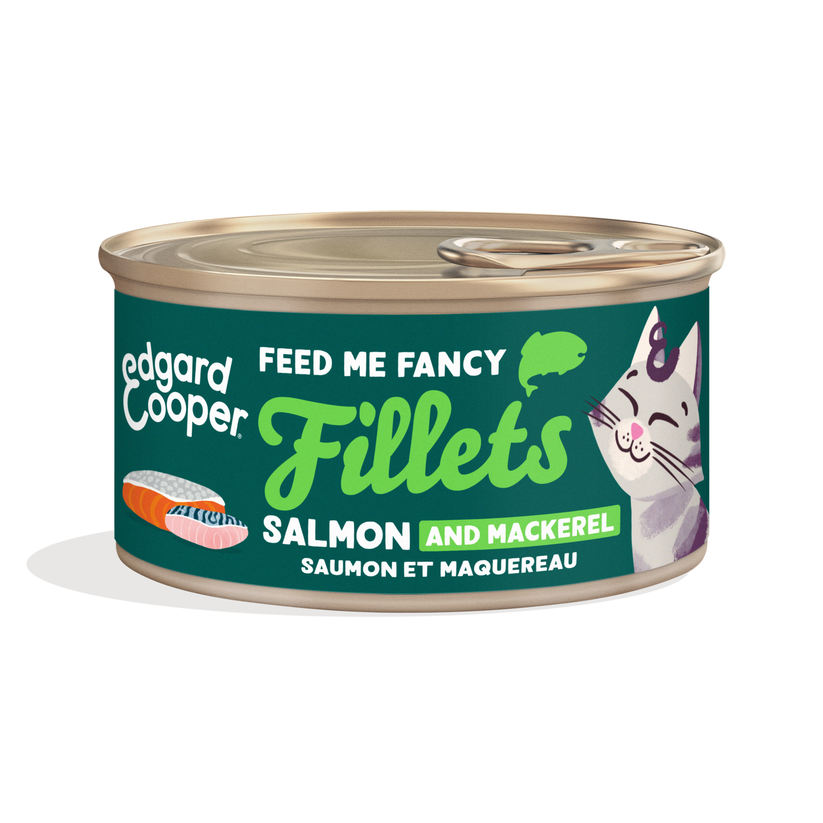 Edgard & Cooper Kattenvoeding Fillets 70 g met Makreel en Zalm
