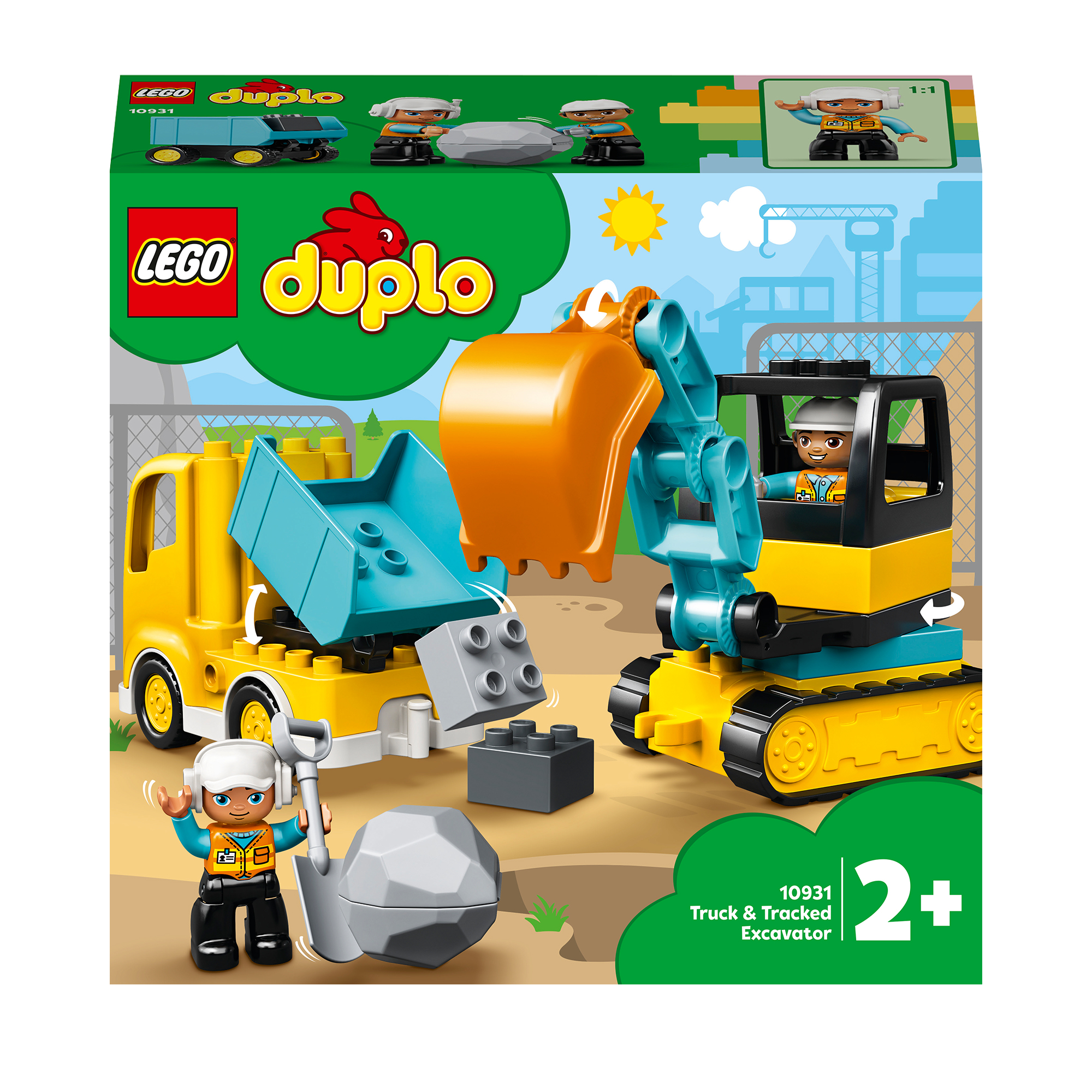 LEGO DUPLO 10931 Truck & Graafmachine met Rupsbanden