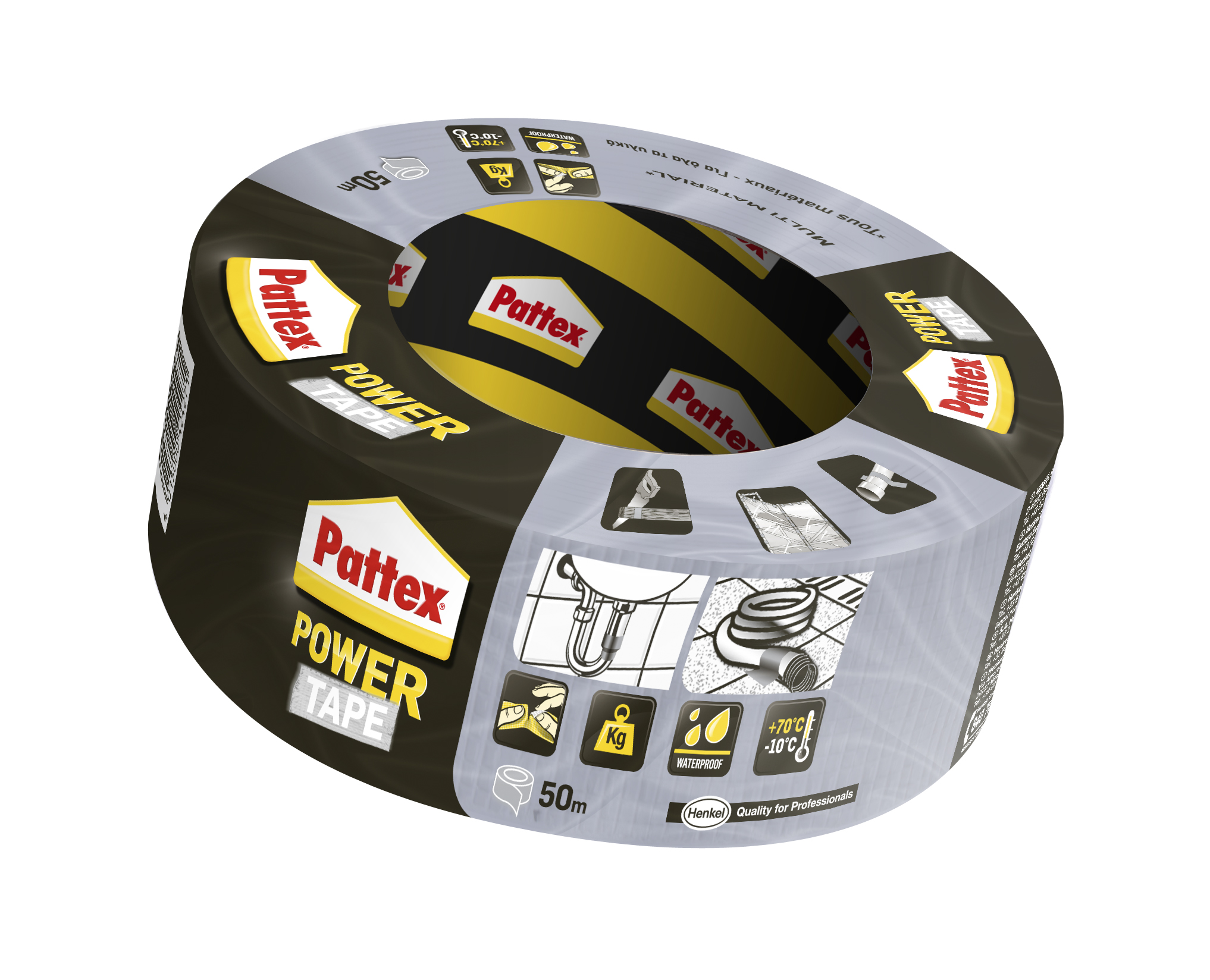 Pattex Power Tape Grijs 50 m