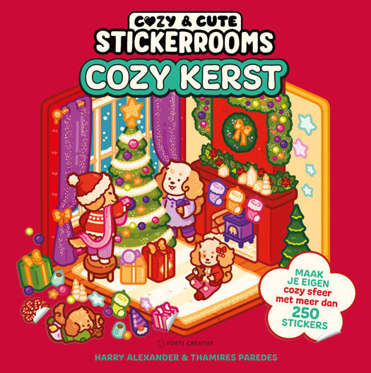 Stickerboek Cozy & Cute Stickerrooms Cozy Kerst