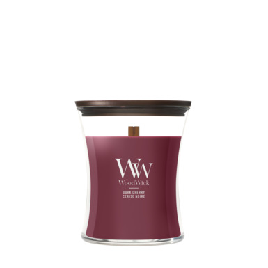 Woodwick Kaars Dark Cherry Medium - 10x11.4 cm - 60 Branduren