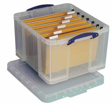 Really Useful Boxes Opbergbox 42l - Transparant - 50x44x31 cm