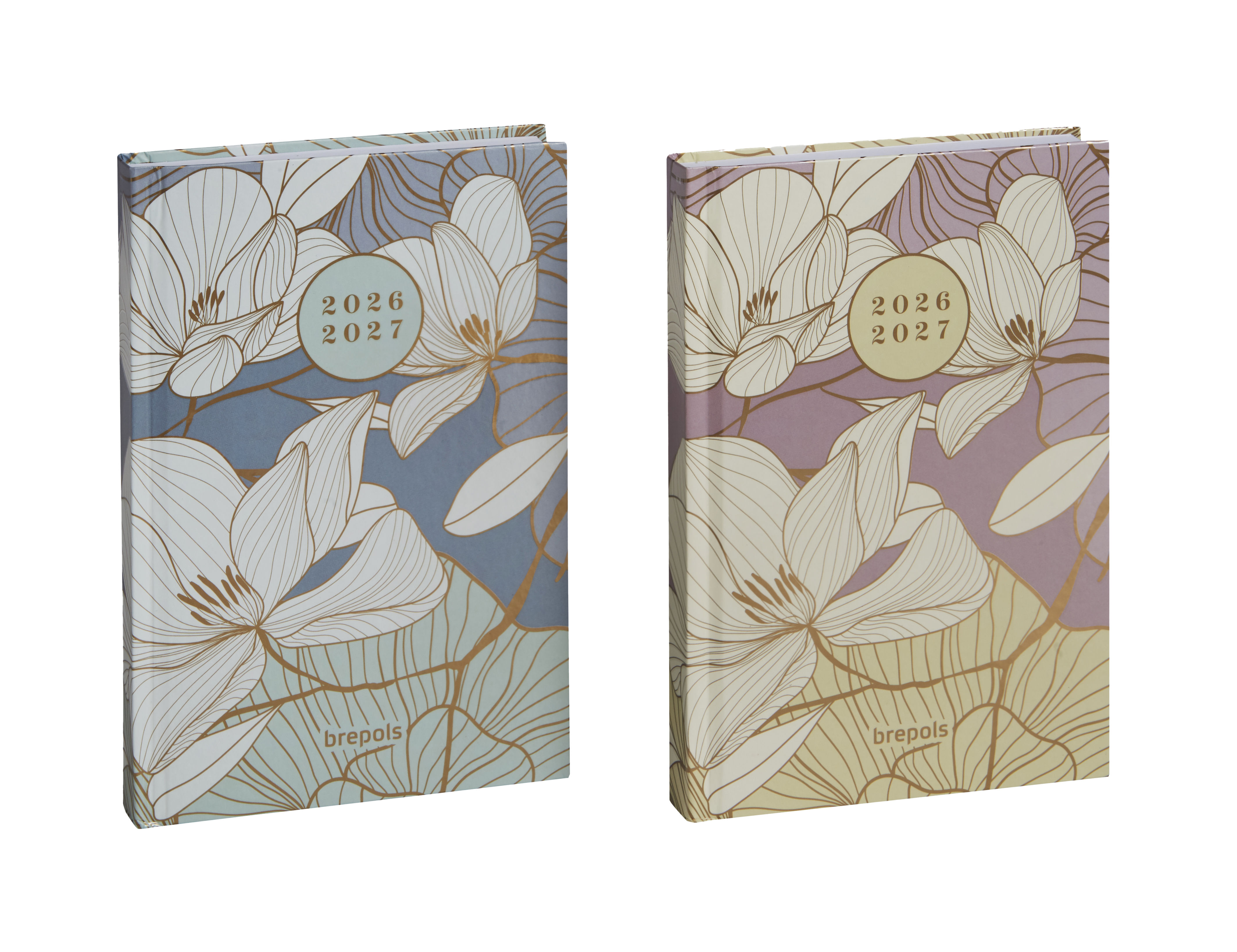 Brepols Schoolagenda 2026-27 Floral & Leaves 1dag/pag assorti 11.5x16.9 cm - per stuk
