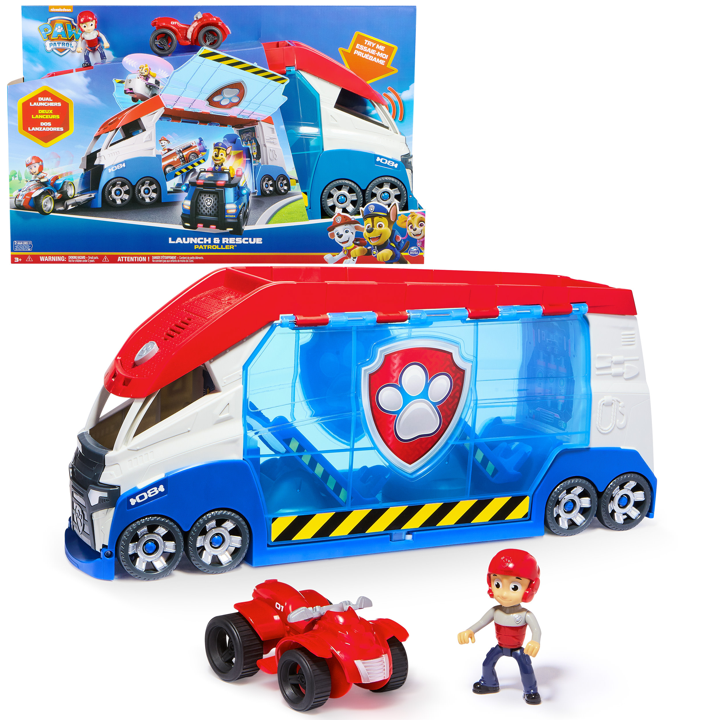 Paw Patrol Paw Patroller Truck, Vrachtwagen met figuur en voertuig