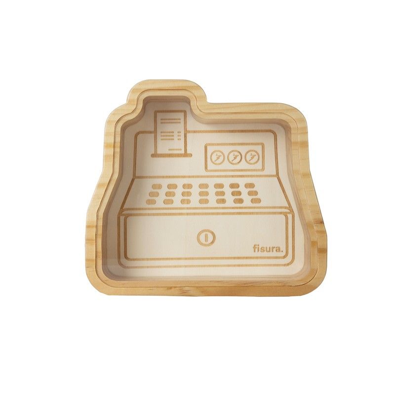 Fisura Spaarpot Kassa - Hout