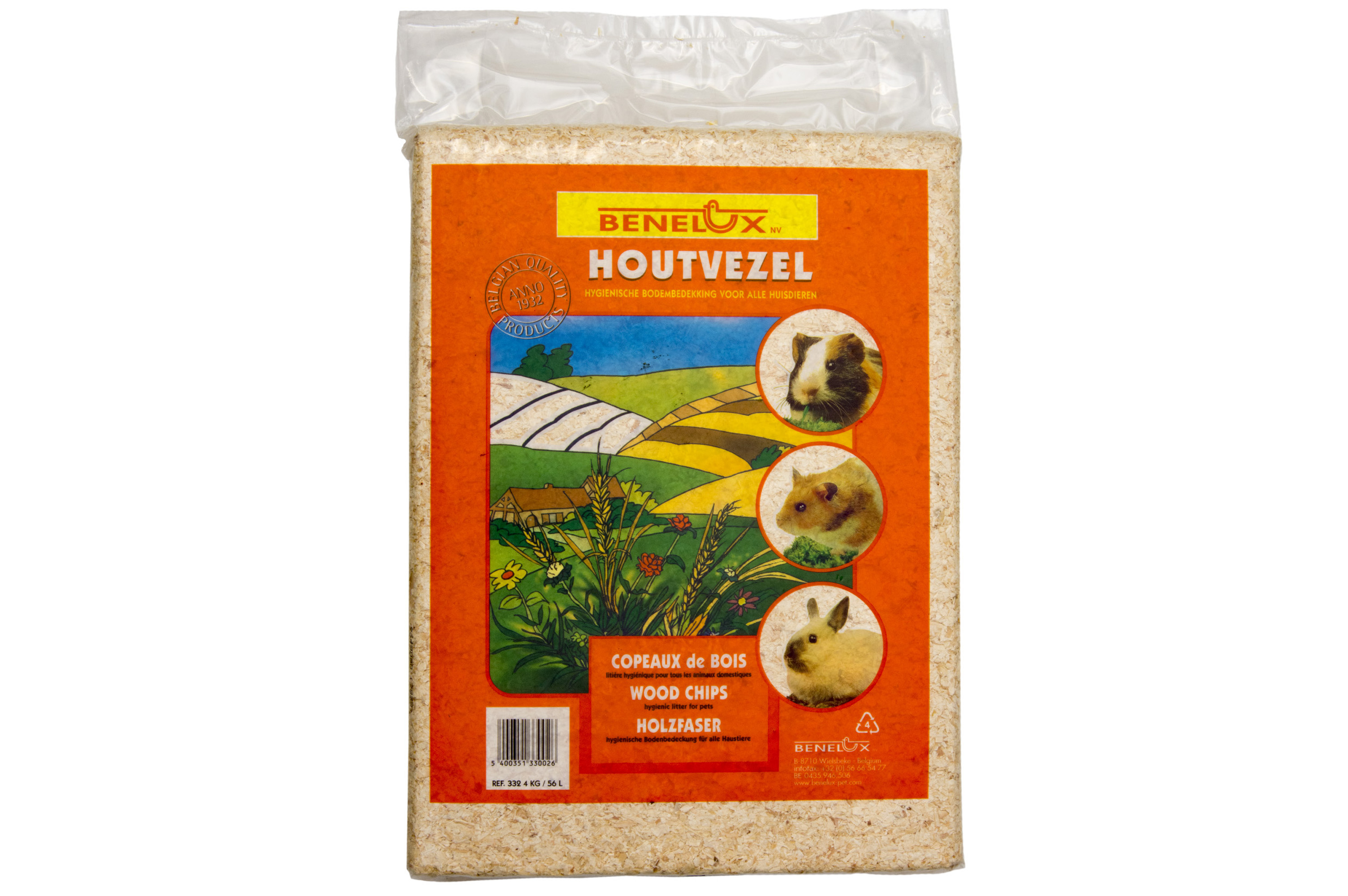 Benelux Houtvezel 4 kg 56 l