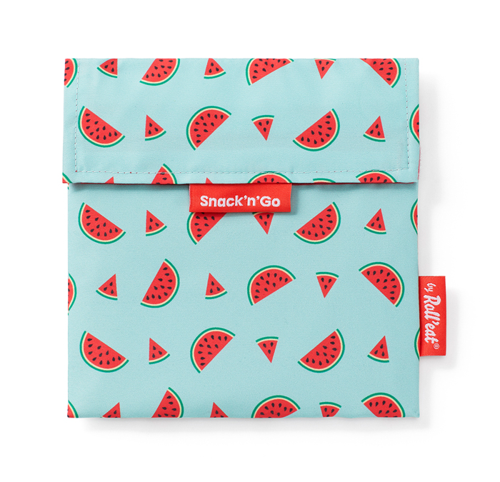 Snack'n'Go Snackzakje Herbruikbaar Fruits Watermelon  - 18x18 cm - by Roll'eat