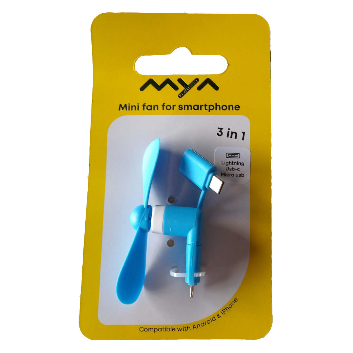 Smartphone Ventilator USB Blauw