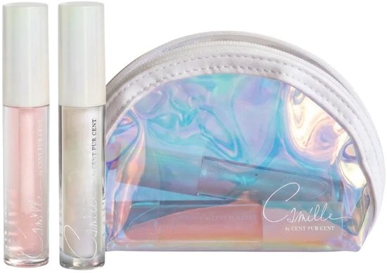 Camille Lipset Toilettas Holografisch-Lipgloss 2 stuks