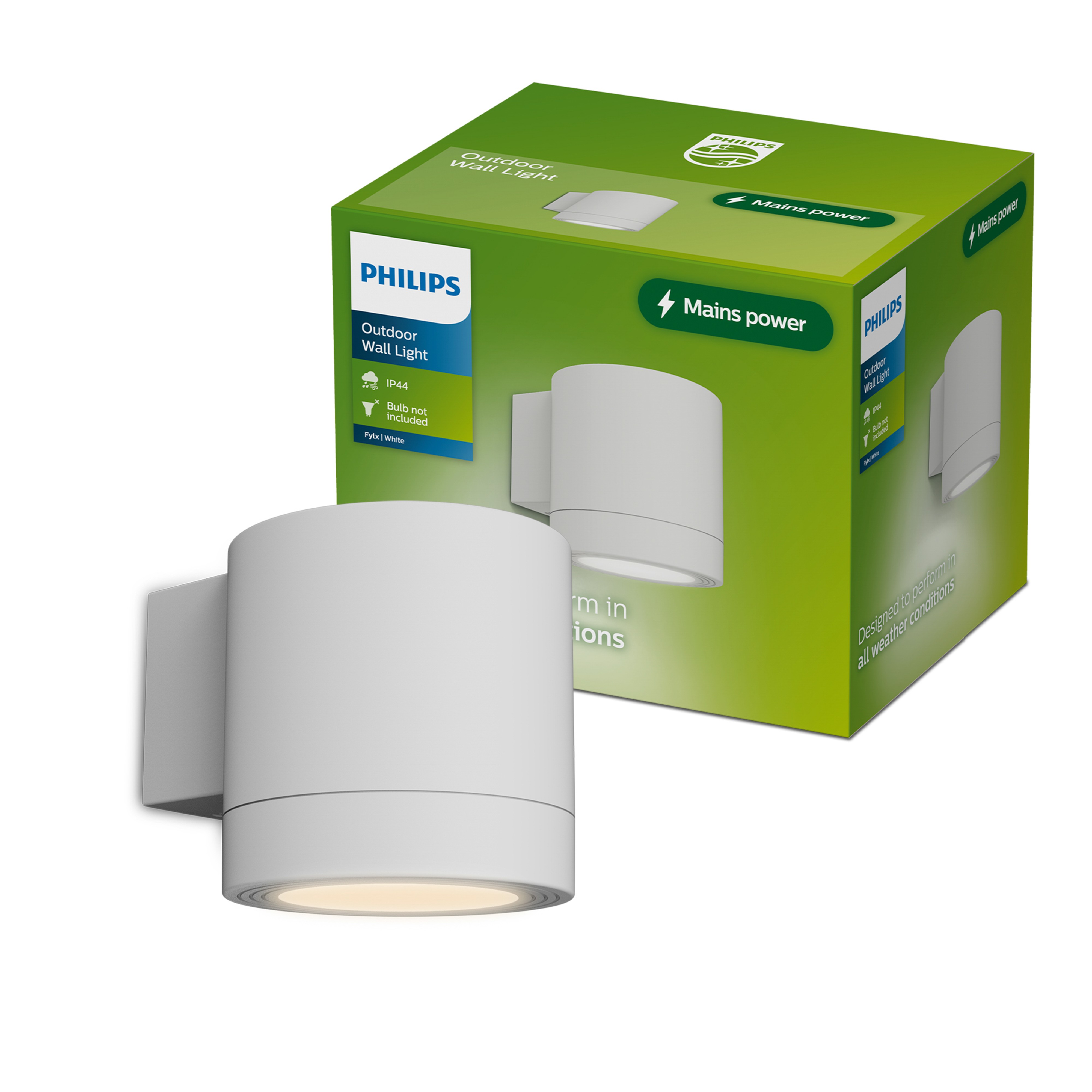 Philips Fylx Wandlicht Outdoor Wit GU10 max 5W