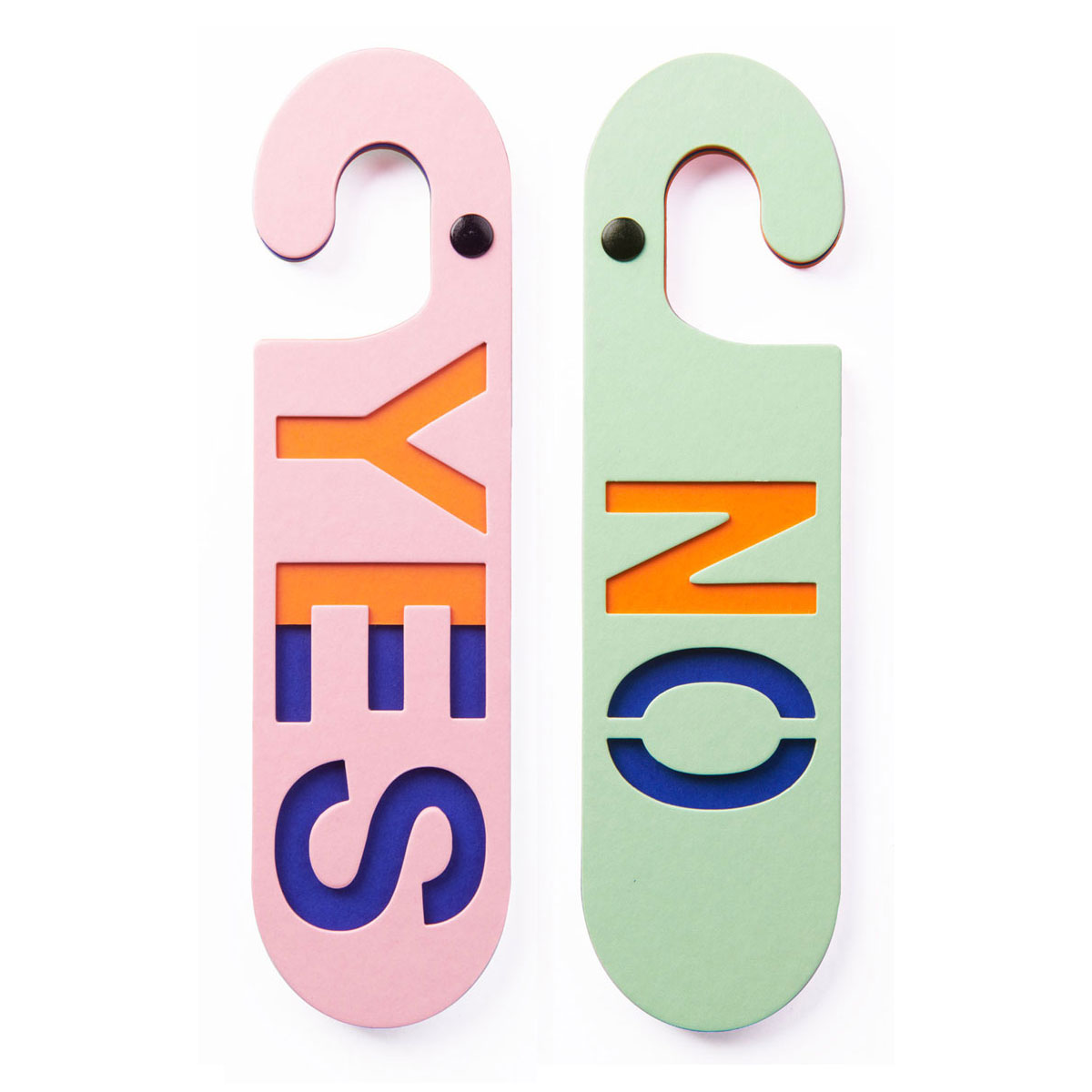 Puki Wuki Deurhanger Yes/No Roze/Groen