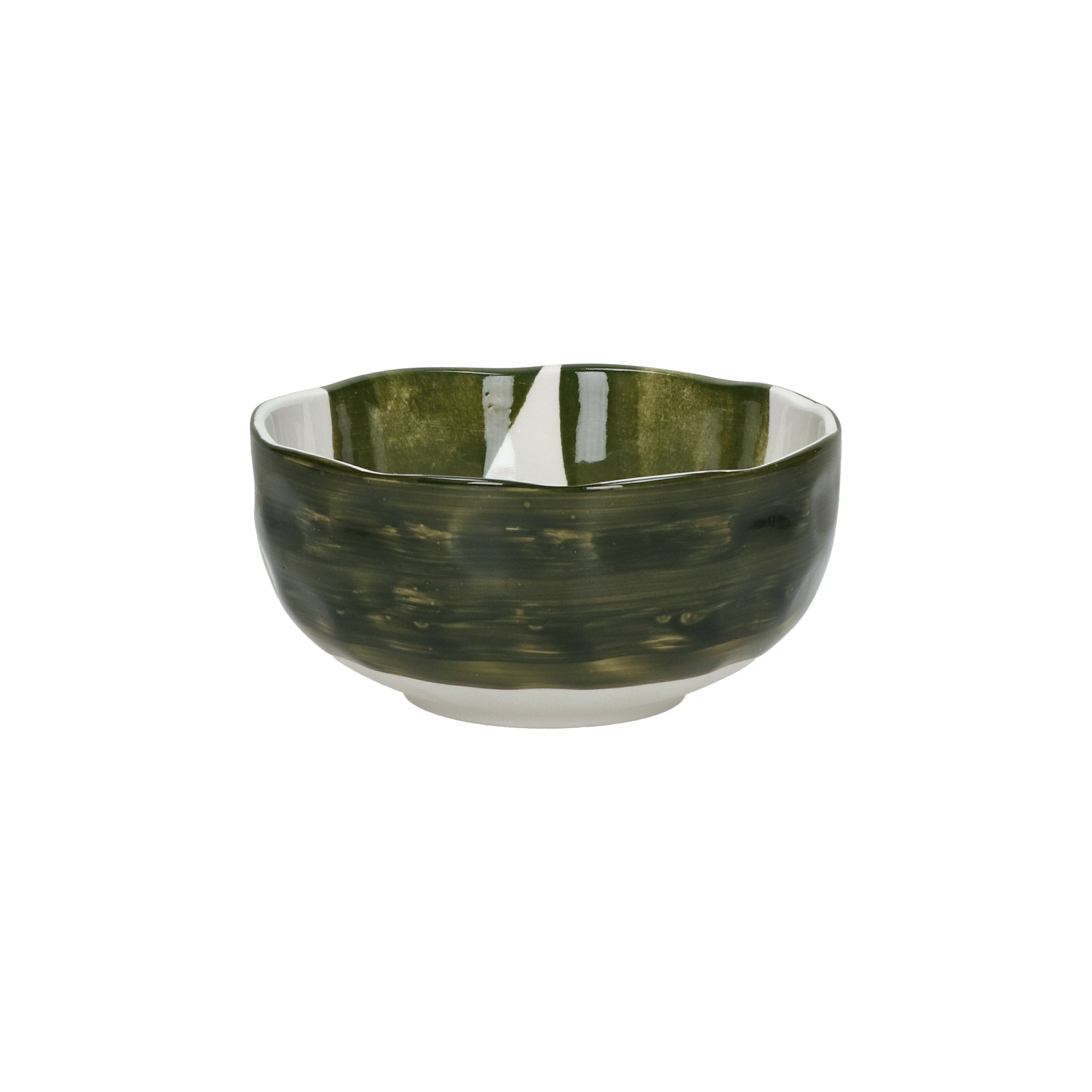 Pomax Bowl Labo Groen 15x6 cm - Porselein - Soepkom