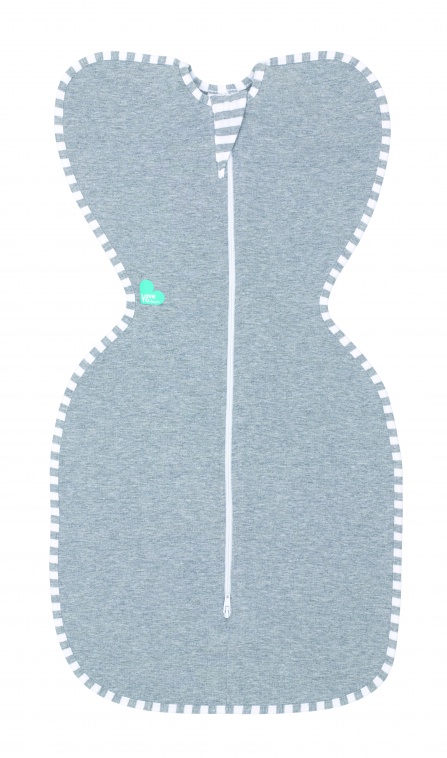 Love to Dream Inbakerslaapzak Swaddle UP Grey Fase 1 medium - 6-8.5 kg - Tog 1.0