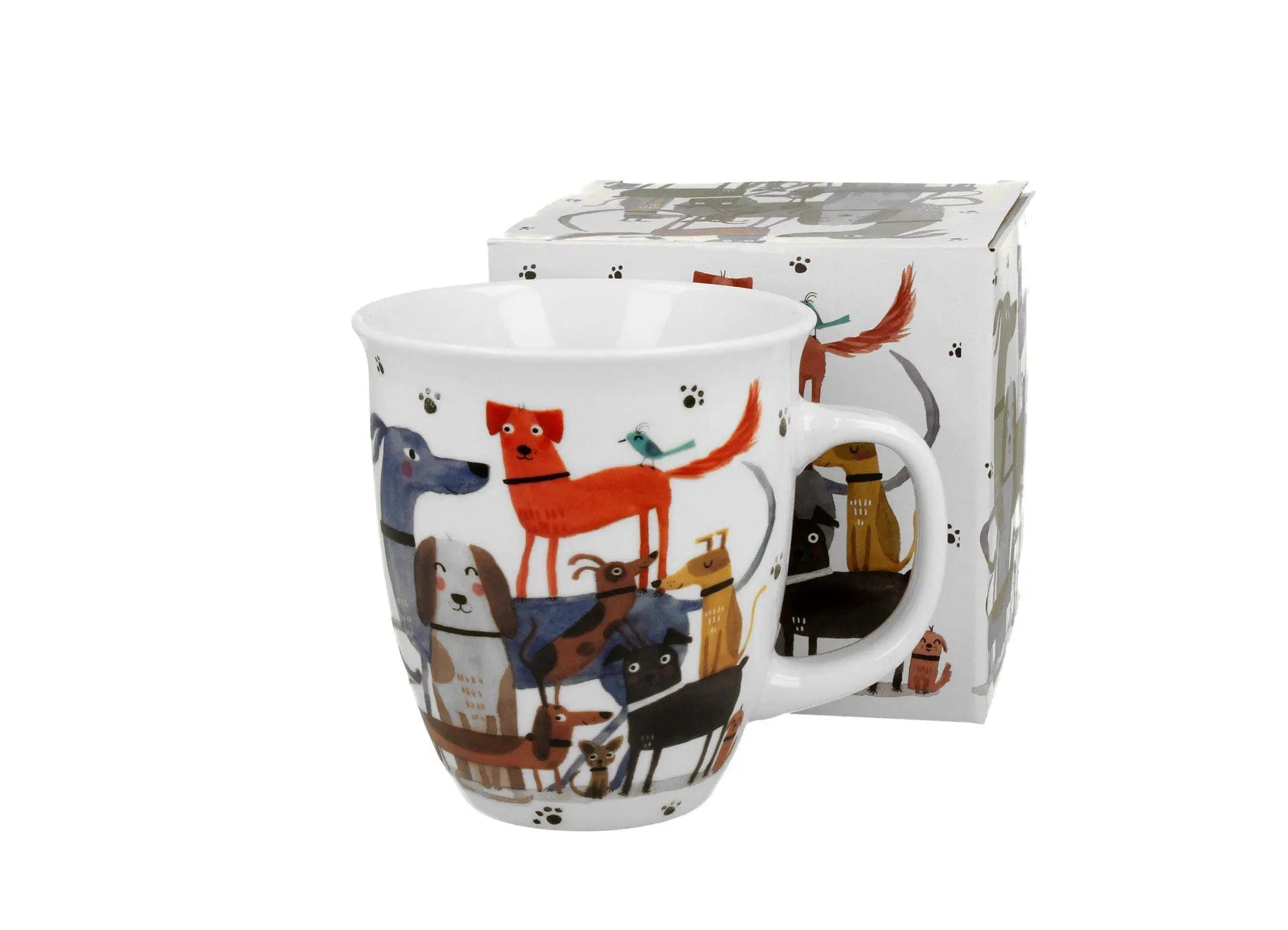 Duo Porcelain Mok Duo Dogs 650ml Dog Walk