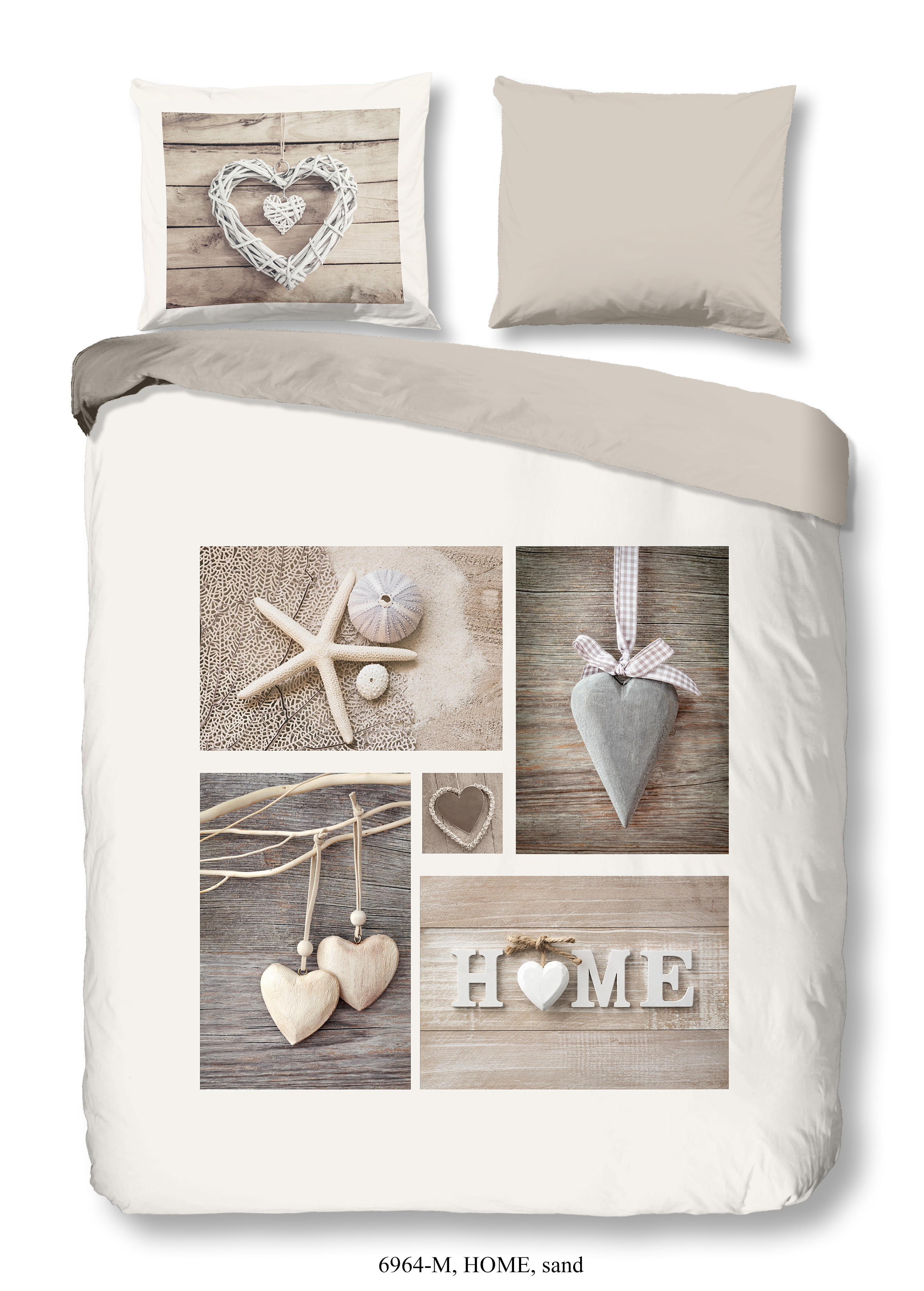 Pure Luxury Dekbedovertrekset Home Zand 140x220 cm - Microvezel