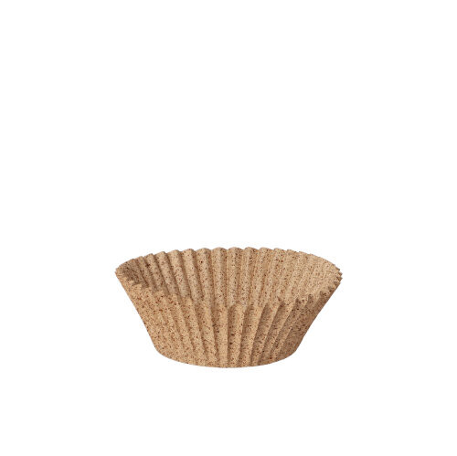 PapStar Bakvorm 5 cm 100 stuks Gemaakt van Houtvezels & Cacaoschillen