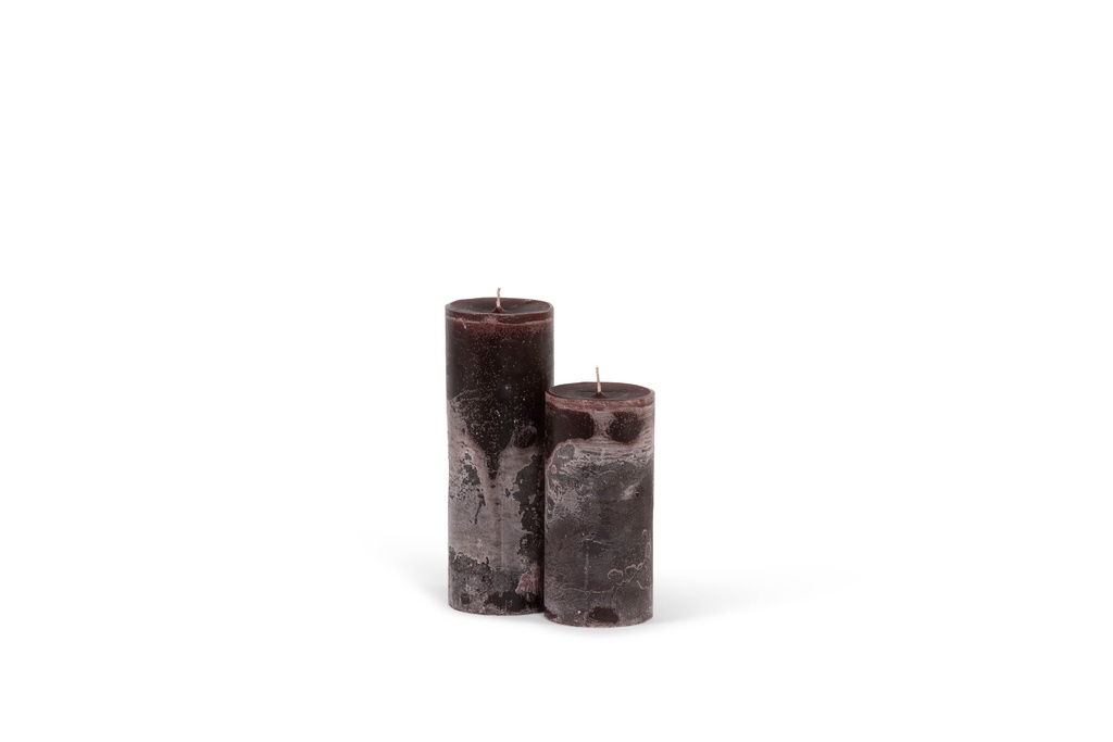Dekocandle Cilinderkaars 7x10 cm Winewood