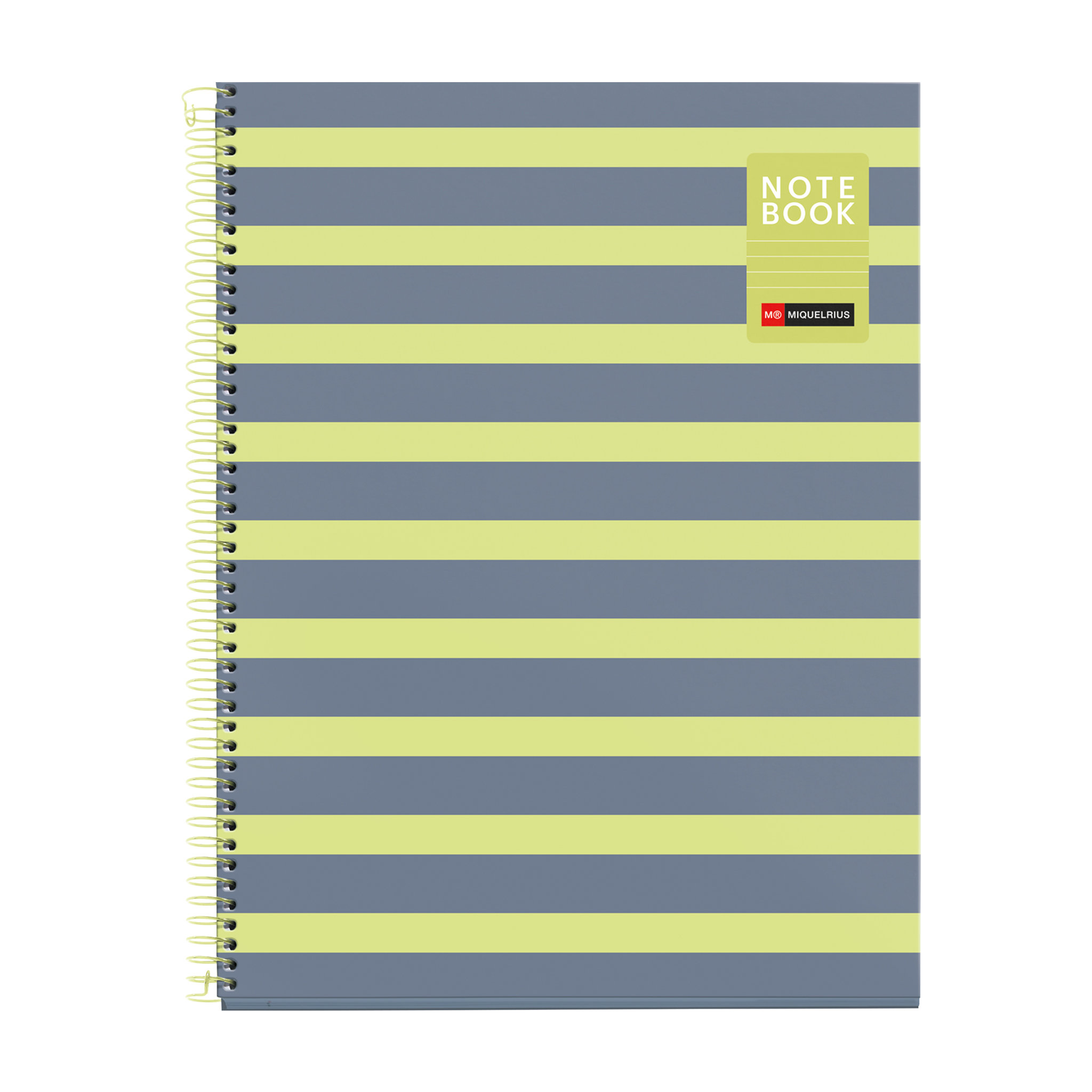 Miquelrius Notebook A4 Between the Lines Citron Gelijnd Spiraal 80 vellen