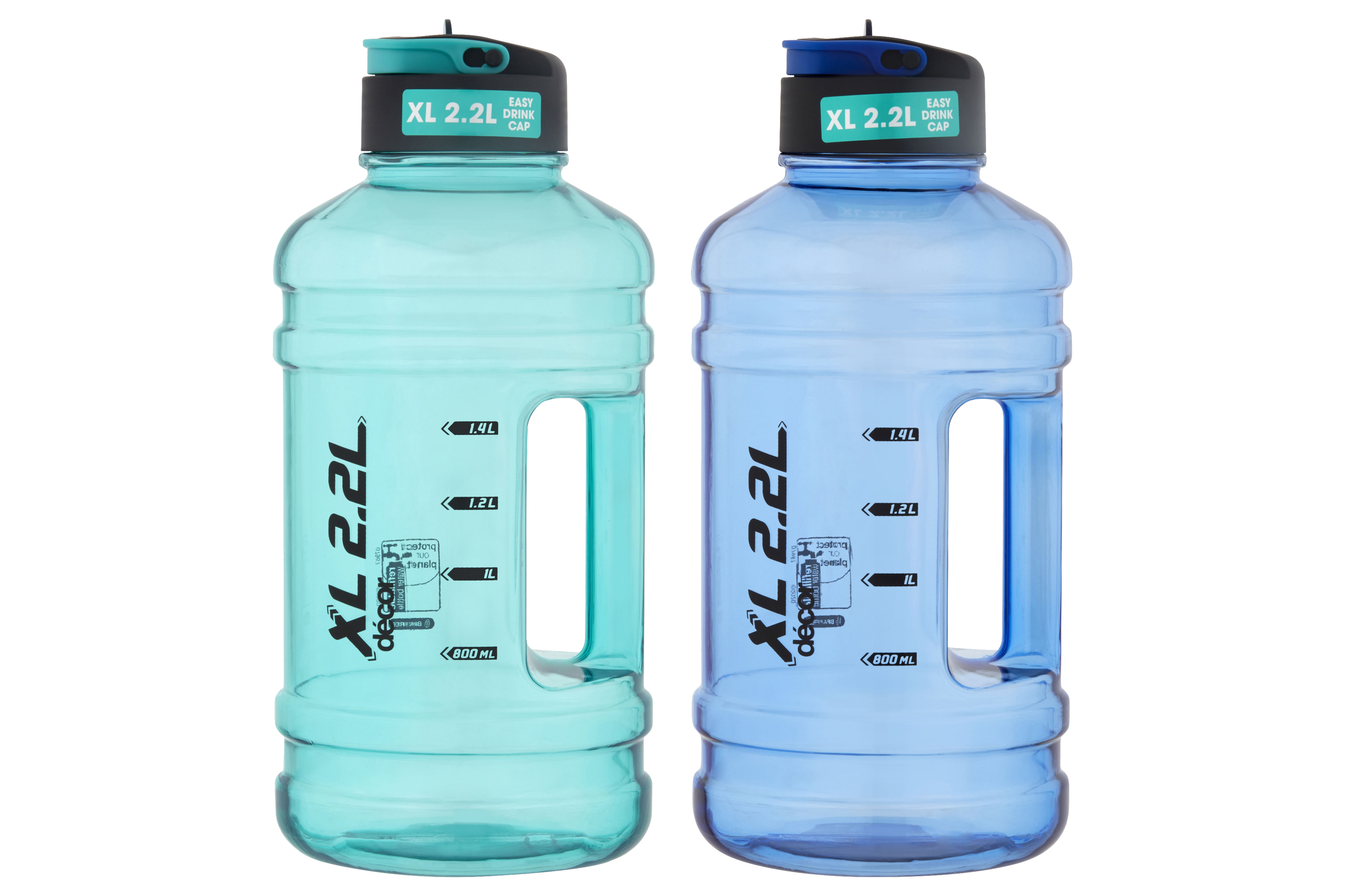 Décor Drinkfles XL Chugger 2.2l - Tritan - assorti - prijs per stuk