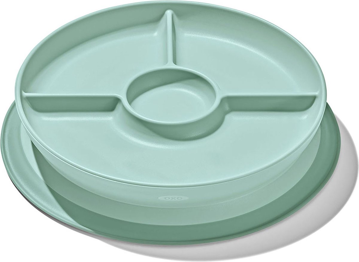 Oxo Tot Bord Stick & Stay Vakjes Opal