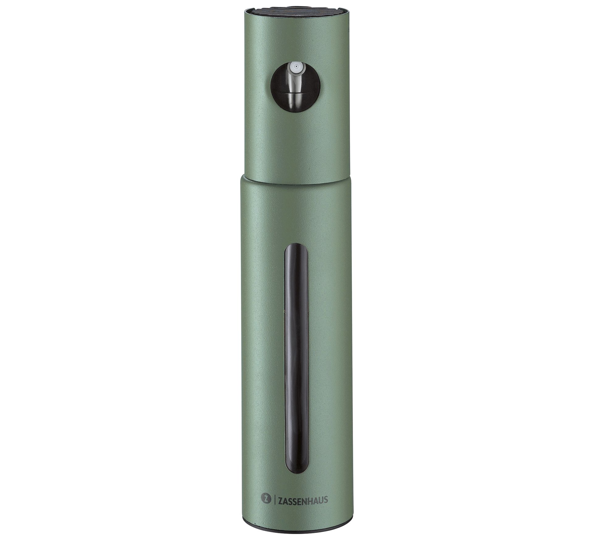 Zassenhaus Oliespray Oleon Green 100ml - Verstuiver - RVS/Glas - 4x19 cm