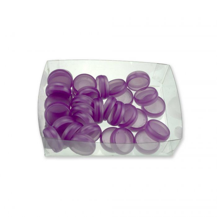 Atoma Losse Ringen 28mm 24 stuks - Paars Transparant