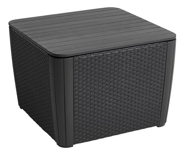 Keter Opbergtafel Luzon Grafiet 57x57x43 cm