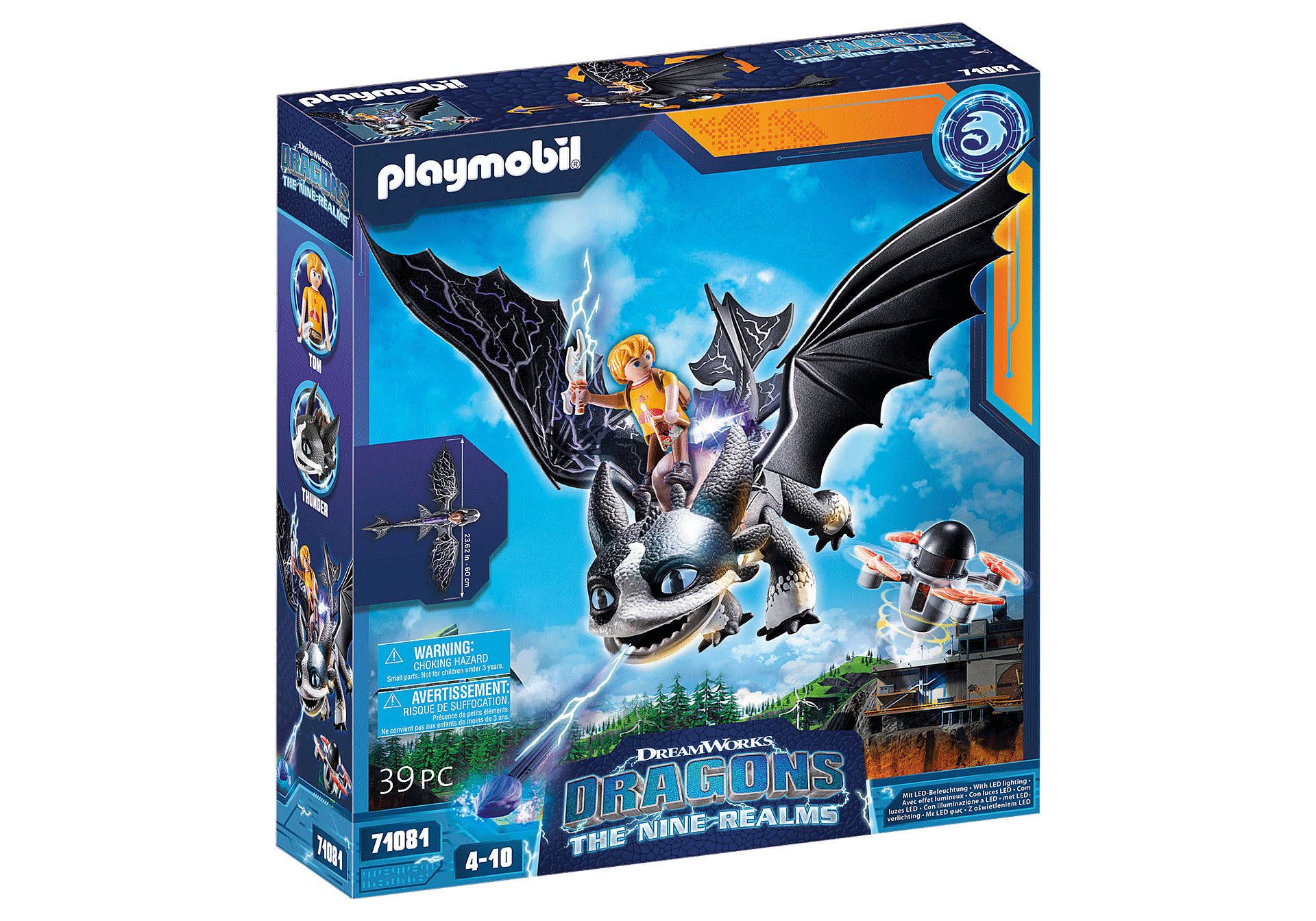 Playmobil How To Train Your Dragon 71081 Dragons: The Nine Realms - Thunder & Tom