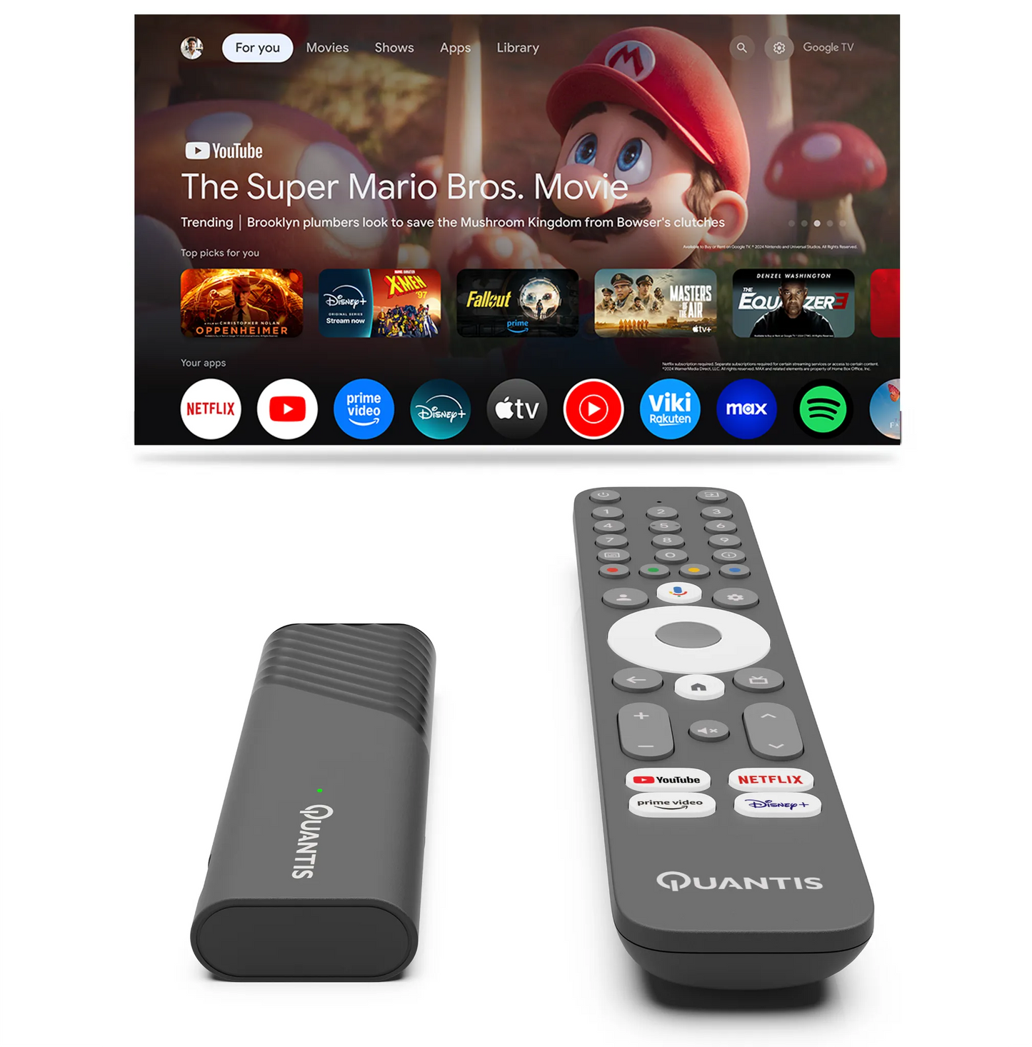 Quantis QE600 Streaming Stick 32GB Google TV