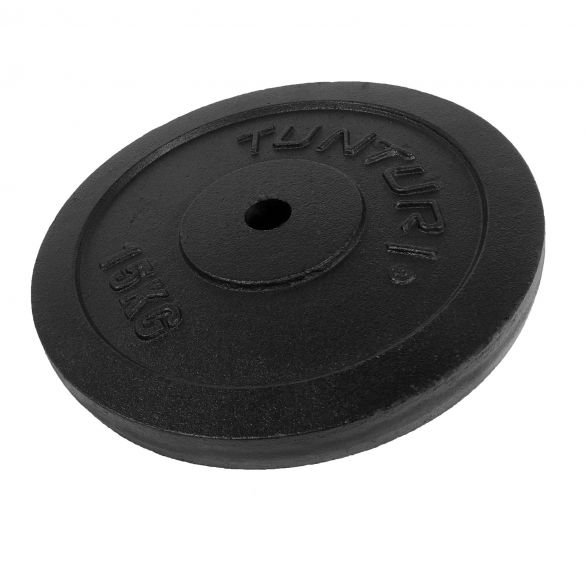 Tunturi Halterschijf 15kg Gietijzer 30 mm Boring