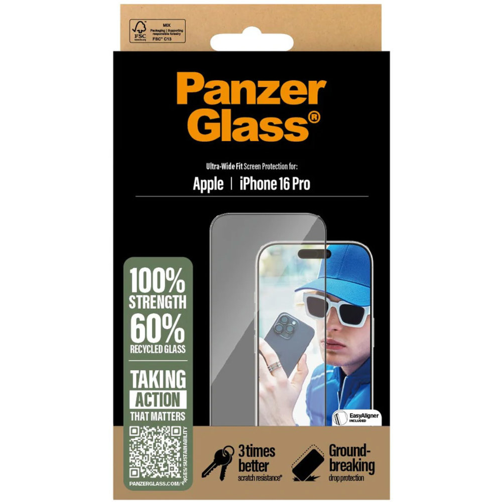 PanzerGlass Apple Iphone 16 Pro - Ultra Wide Fit