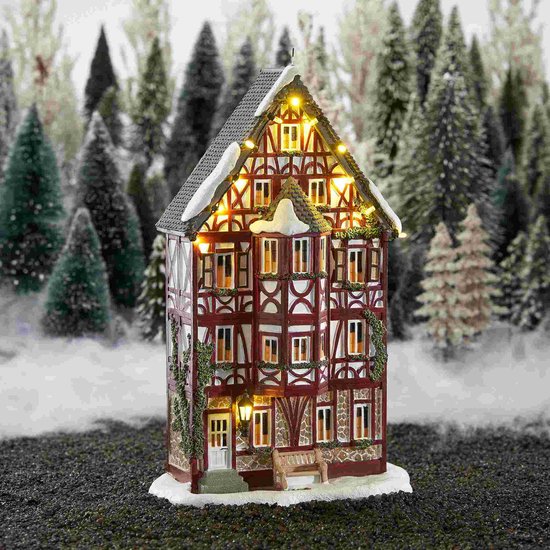 Luville Elzas Half-Timbered House 17.5x9.5x29.5 cm - op Batterijen (excl.)