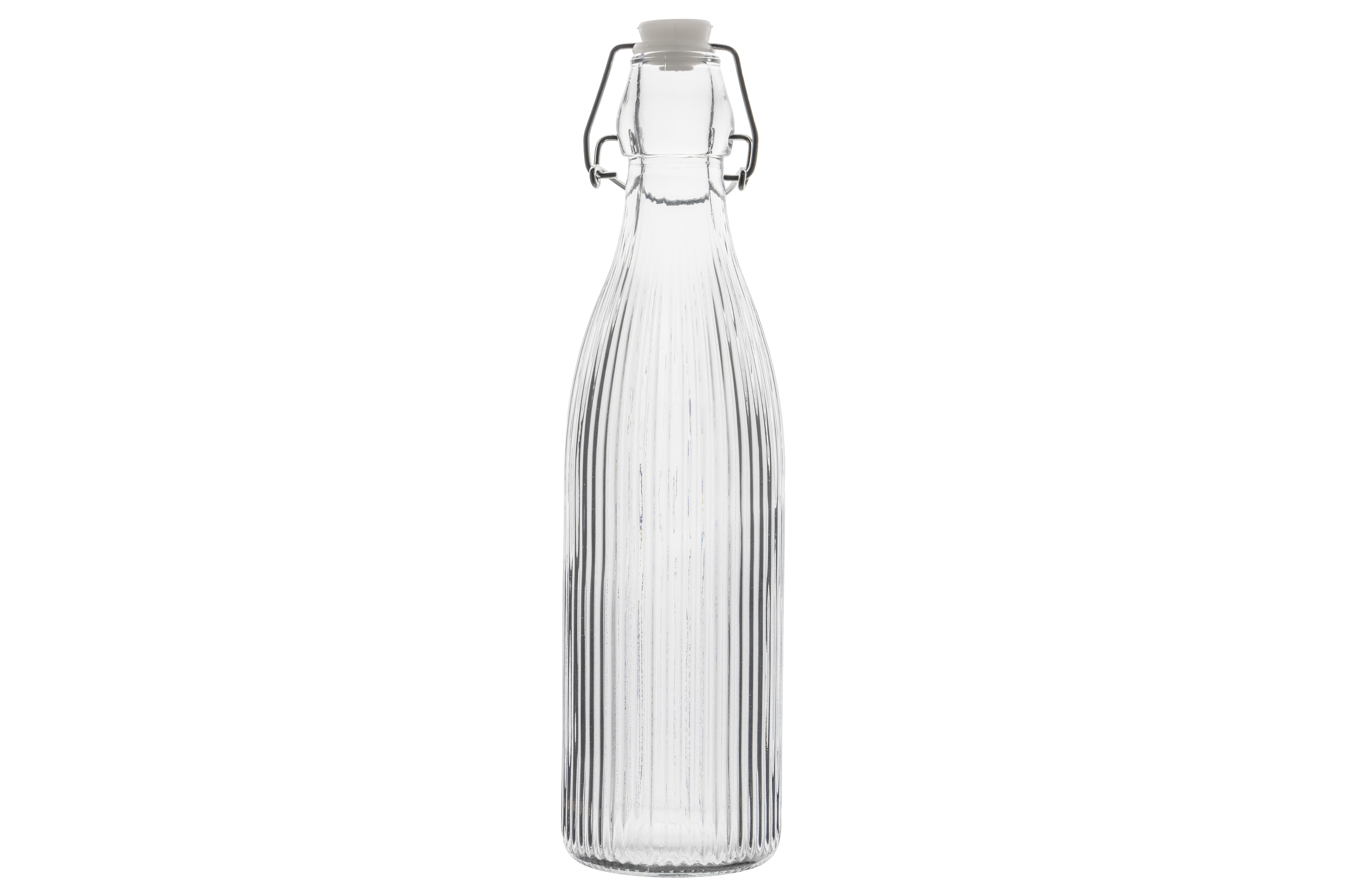Cosy&Trendy Beugelfles 500ml - Glas Gestreept - 7x27 cm - Melkfles