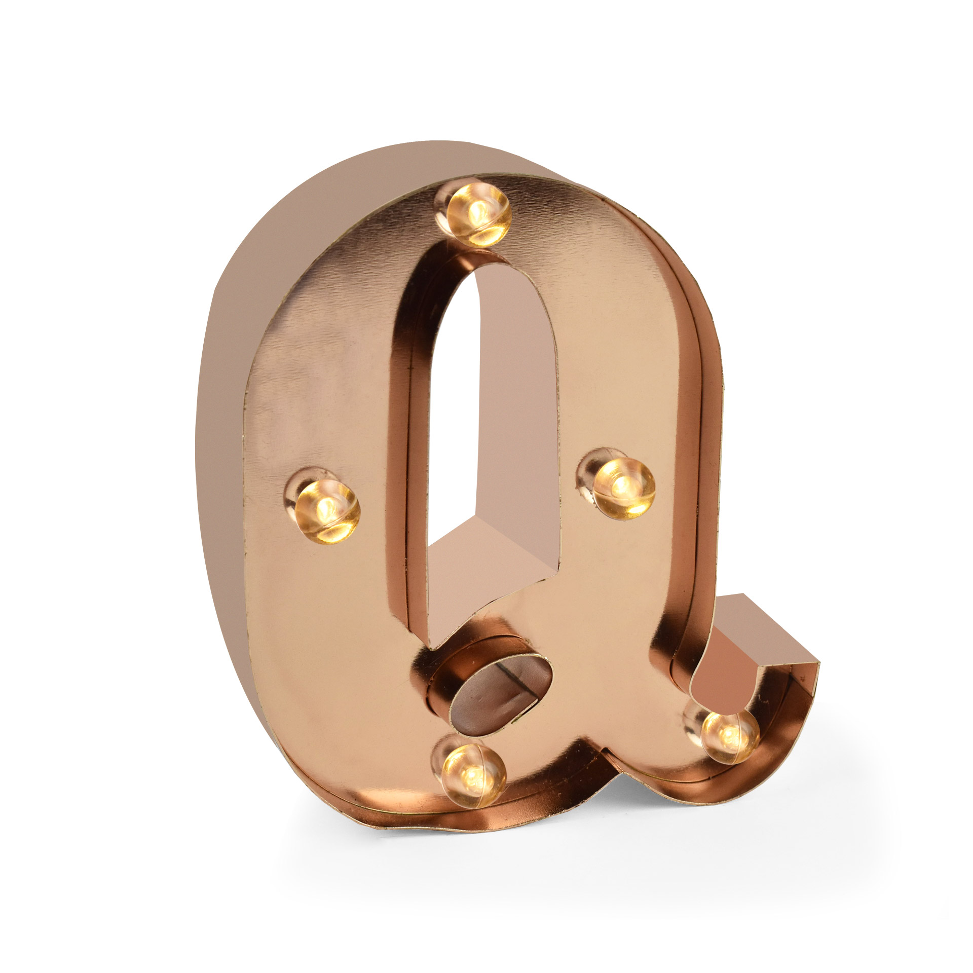 Legami Mini Deco LED Licht Letter Q 10x8.5x3.5cm - werkt op batterijen
