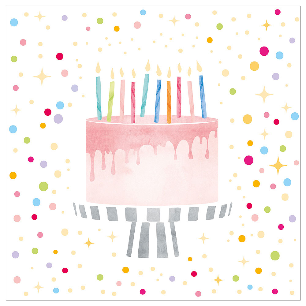 Artebene Servetten Cake Wit 33x33 cm