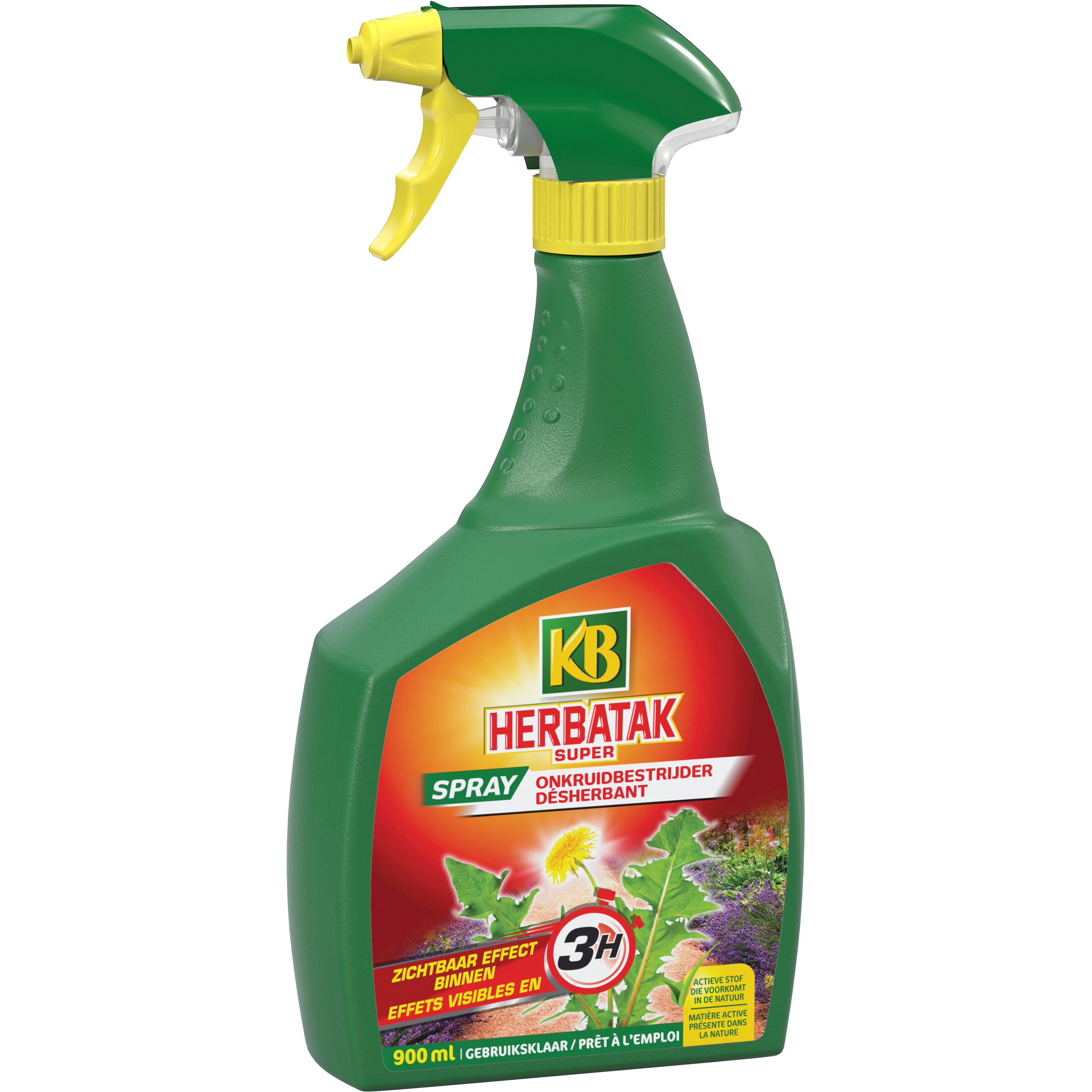 KB Herbatak Onkruidbestrijder 900 ml Klaar voor Gebruik - 43 g/l Pelargonzuur