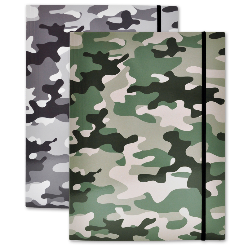 Elastomap A4 Camouflage assorti - Prijs per Stuk