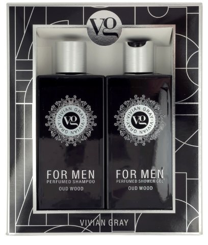 VivianGray Douchegel & Shampoo For Men Oud Wood 2x 350ml