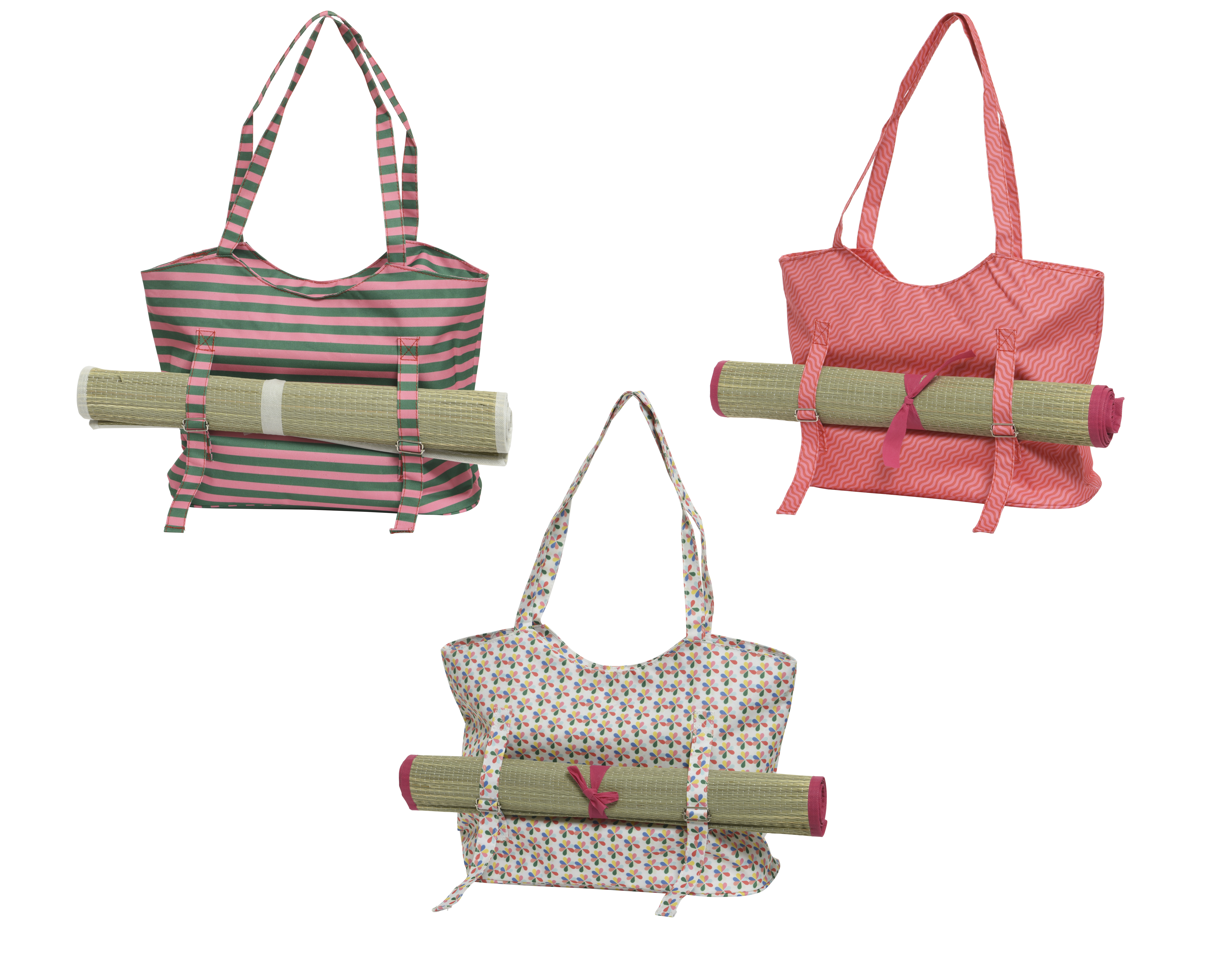 Strandmat Stro 50x140 cm & Draagtas assorti