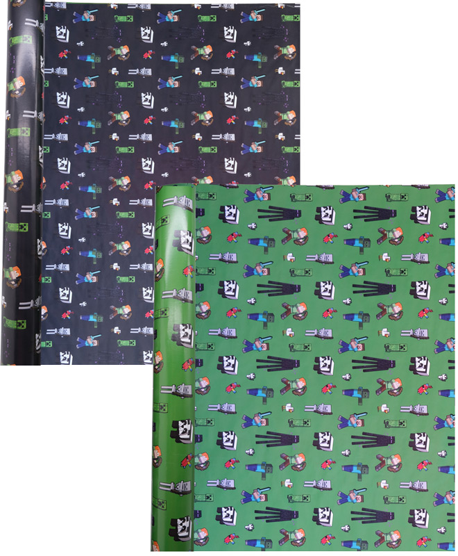 Minecraft Kaftpapier assorti - prijs per stuk