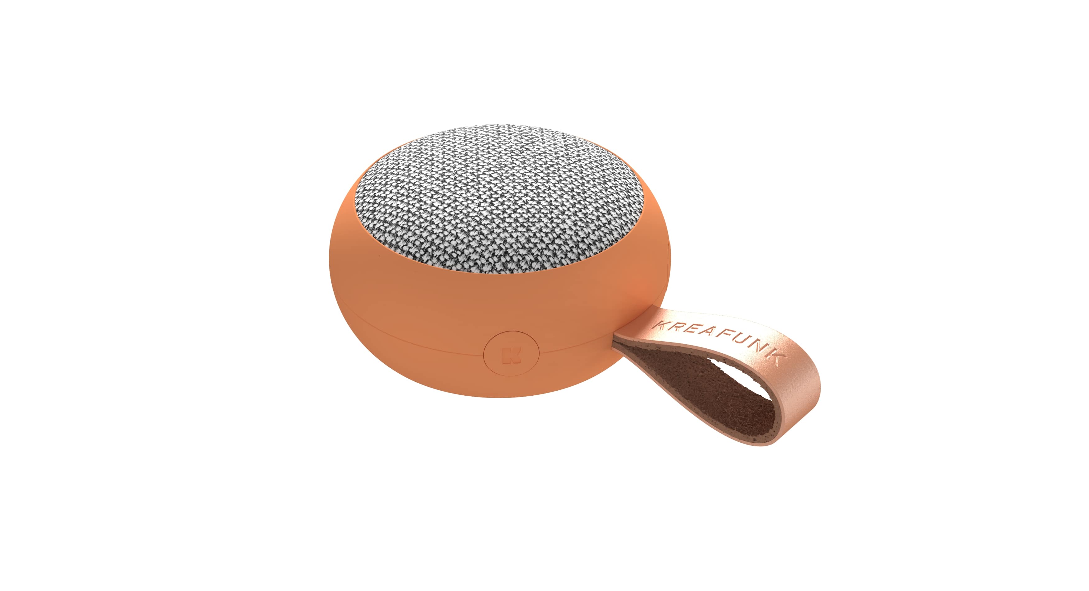 Kreafunk Bluetooth Speaker aGo II Fabric 6W - Dusty Orange - 8x3.6 cm