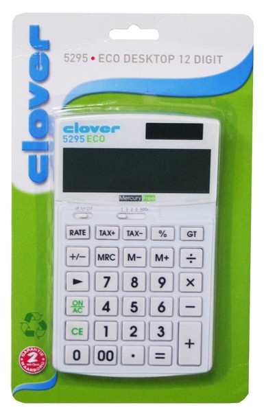 Clover Rekenmachine Ecogreen Desk 12 Digit