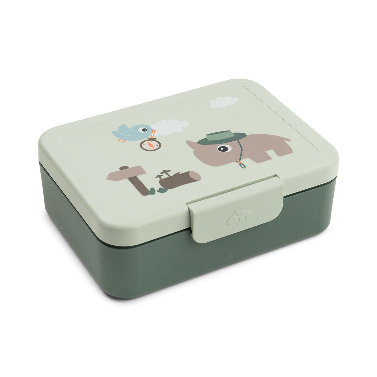 Done By Deer Lunchbox Verdeling Tiny Trails Green 17.5x13x6.5 cm