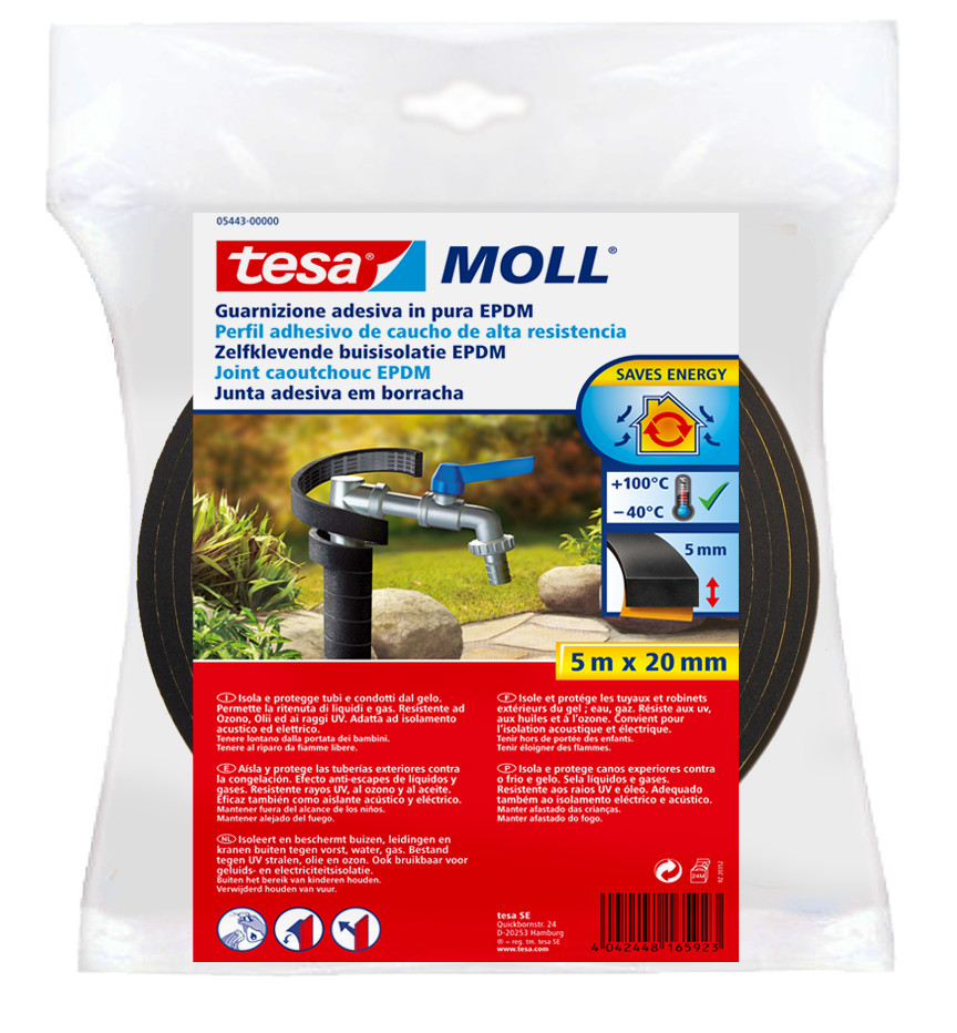 Tesa Buisisolatie EPDM 20 mm x 5 m