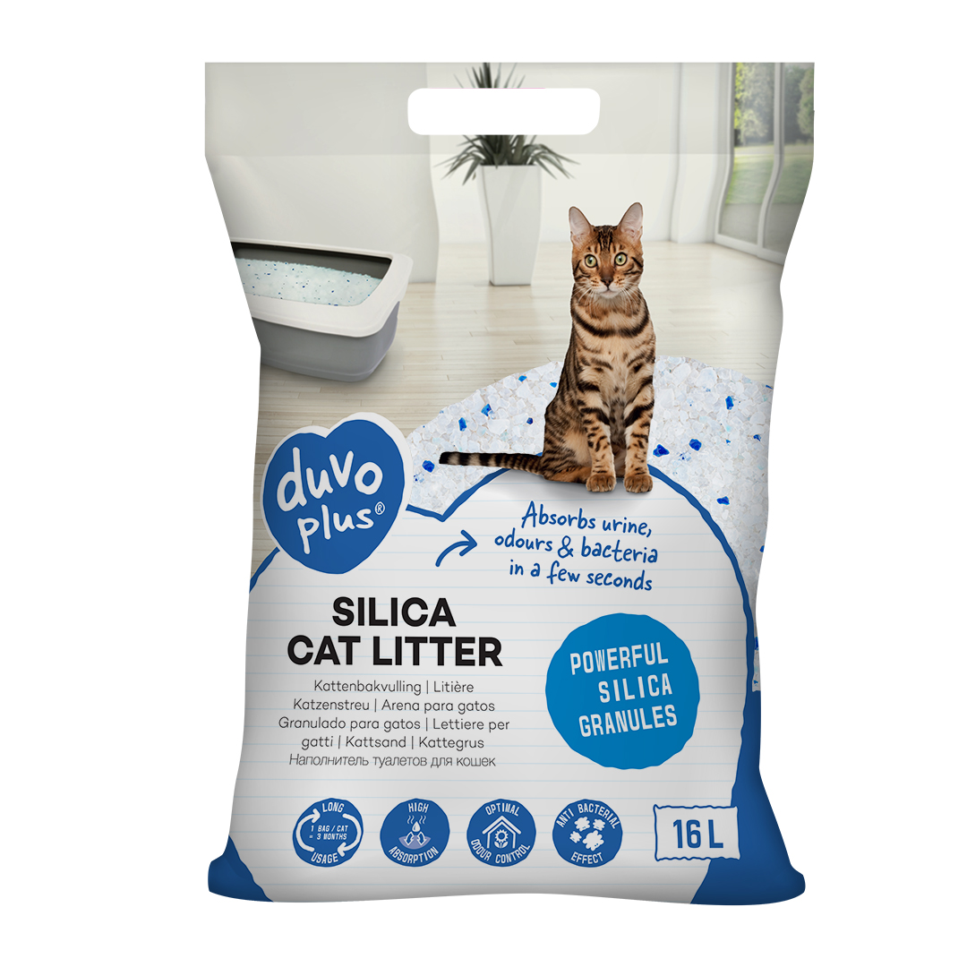 Duvoplus Premium Kattenbakvulling Silica 16 l