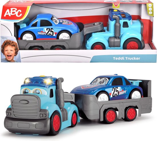 ABC Teddi Trucker, Autotransporter 60 cm licht en geluid