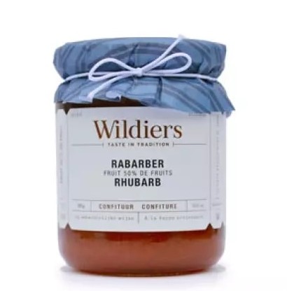 Wildiers Confituur Rabarber 50% Fruit 285g